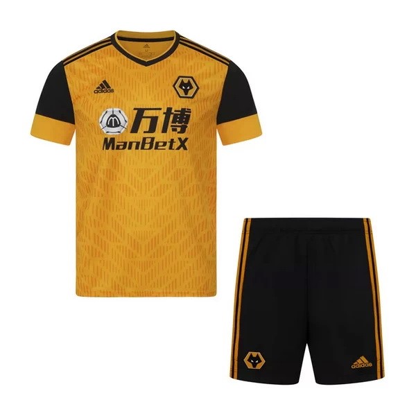 Camiseta Wolves 1ª Niño 2020/21 Amarillo